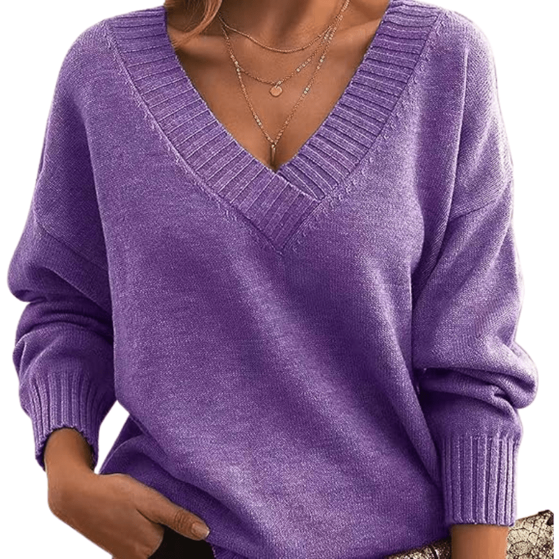 Women’s Jumpers With V Neck Design | Winter - Mason Luxor