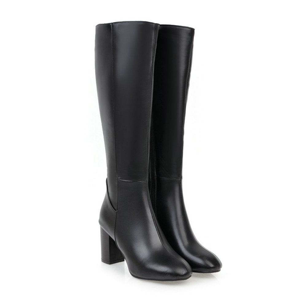 Women’s Knee High Boots With Block Heel | Classic - Mason Luxor