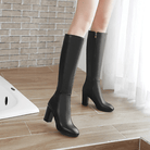 Women’s Knee High Boots With Block Heel | Classic - Mason Luxor