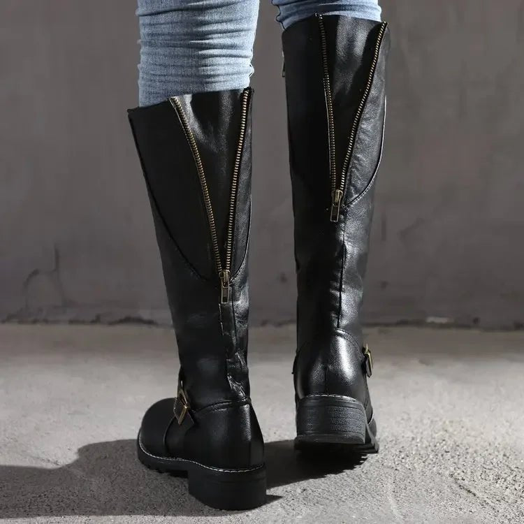 Women’s Knee High Boots With Buckle | Winter - Mason Luxor