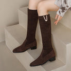 Women’s Knee High Boots With Low Block Heel | Classic - Mason Luxor