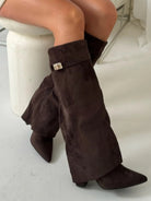 Women’s Knee High Boots With Pointed Toe | Retro - Mason Luxor
