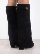 Women’s Knee High Boots With Pointed Toe | Retro - Mason Luxor