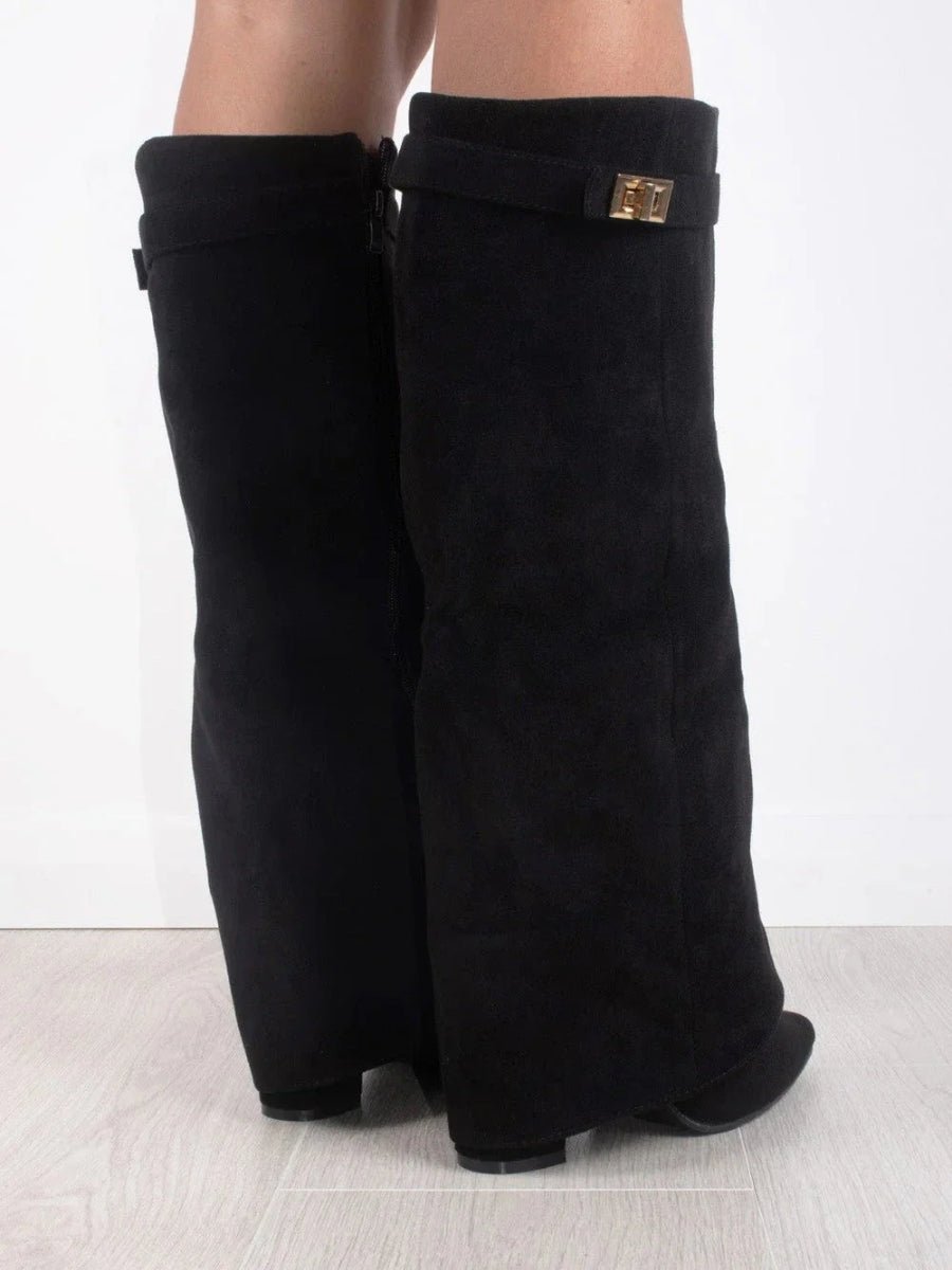 Women’s Knee High Boots With Pointed Toe | Retro - Mason Luxor