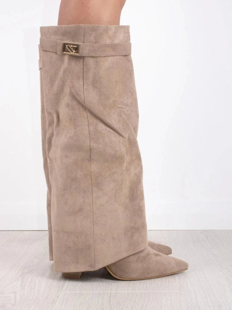 Women’s Knee High Boots With Pointed Toe | Retro - Mason Luxor
