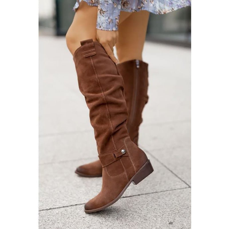 Women’s Knee High Boots With Slouch Design | Casual - Mason Luxor