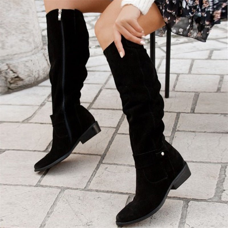 Women’s Knee High Boots With Slouch Design | Casual - Mason Luxor