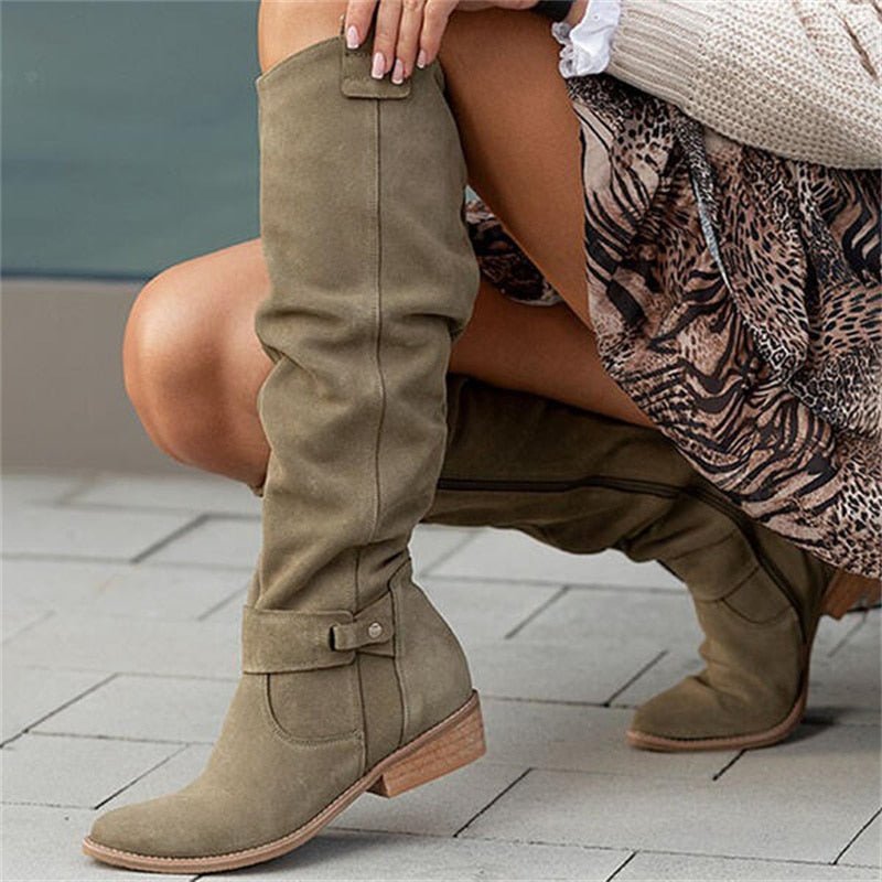 Women’s Knee High Boots With Slouch Design | Casual - Mason Luxor