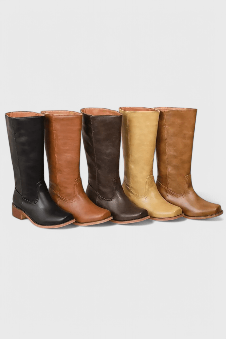 Women’s Knee High Boots With Smooth Leather | Classic - Mason Luxor