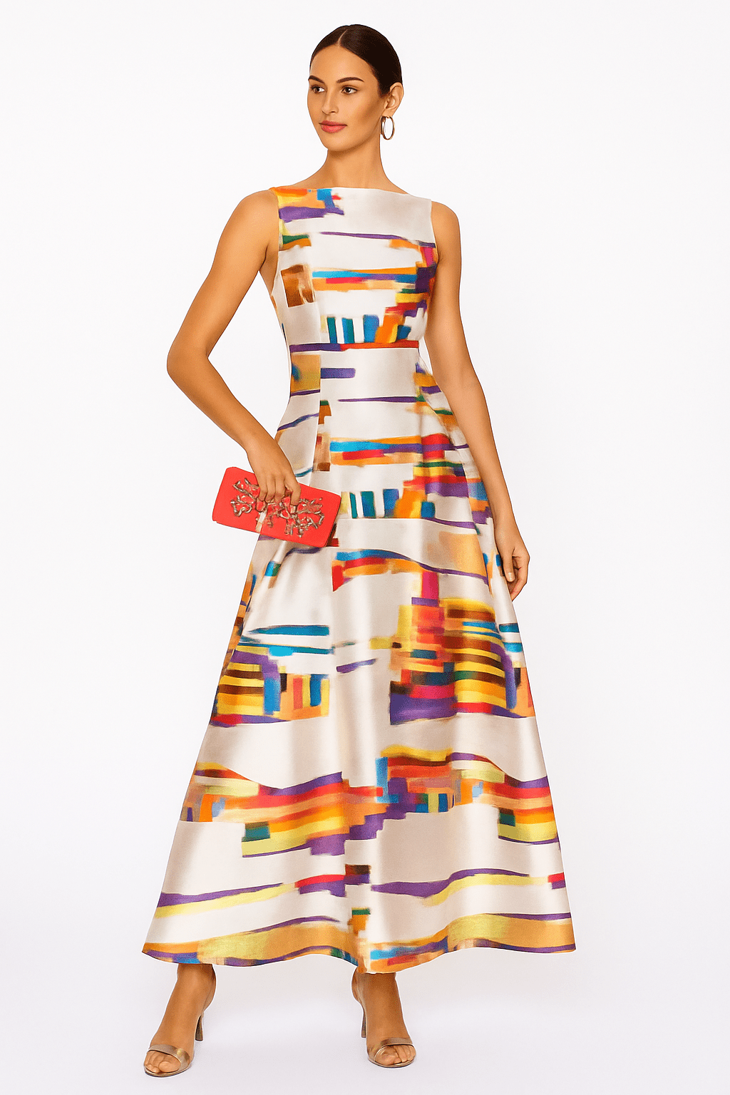 Women’s Multicolour Cocktail Dresses With Sleeveless Cut | Party - Mason Luxor