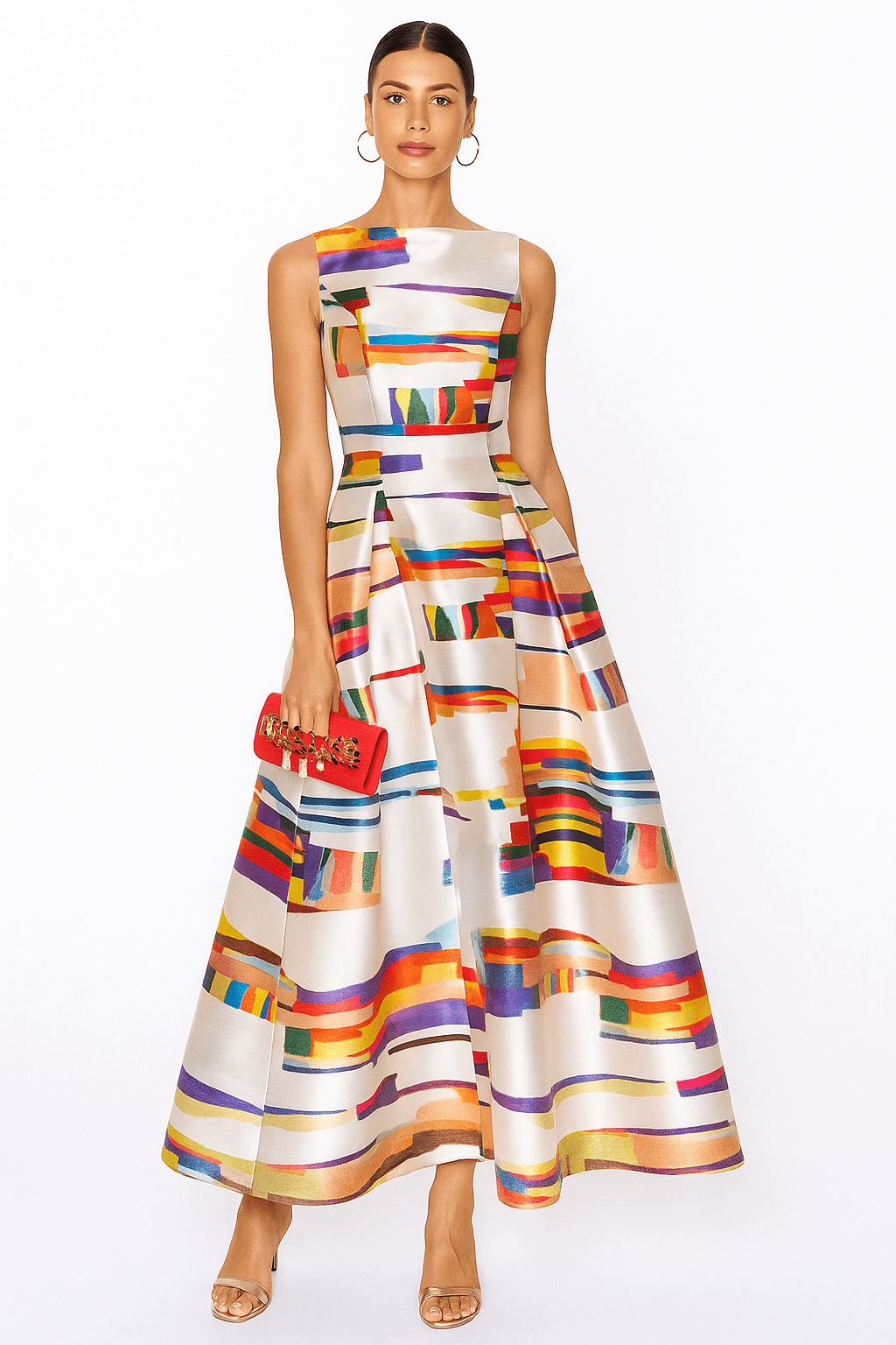 Women’s Multicolour Cocktail Dresses With Sleeveless Cut | Party - Mason Luxor