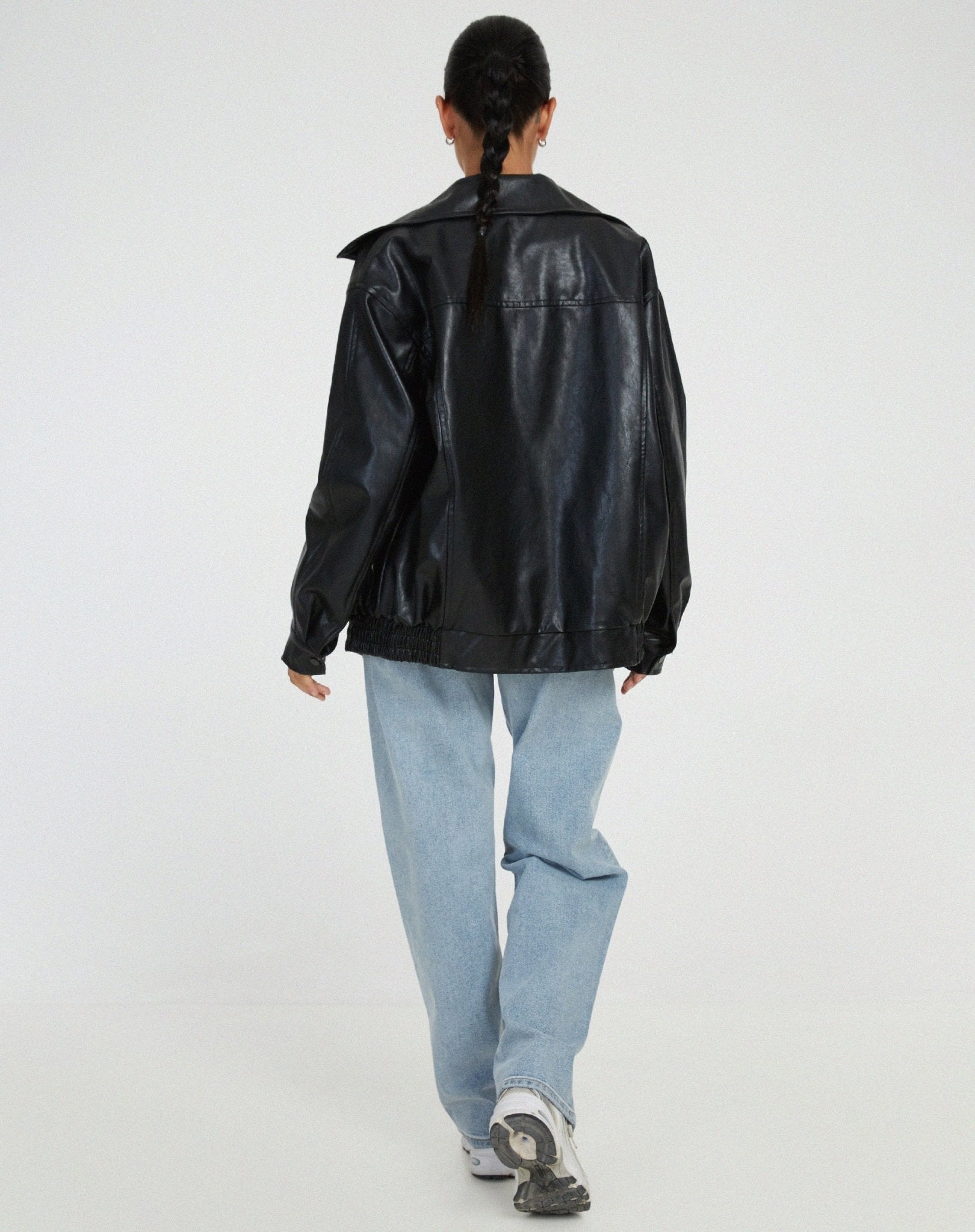 Women’s Oversized Bomber Jacket With Zip Front | Winter - Mason Luxor