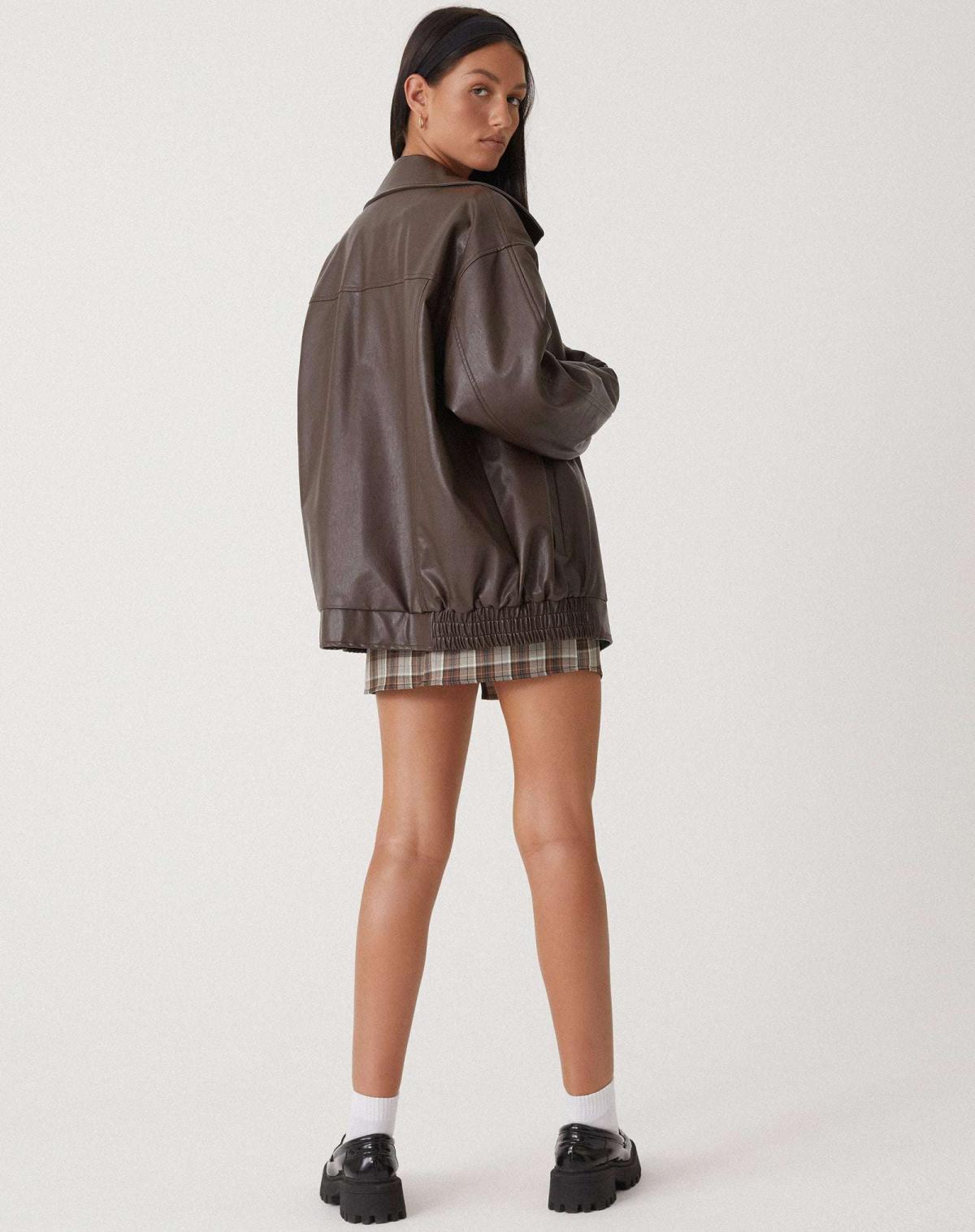 Women’s Oversized Bomber Jacket With Zip Front | Winter - Mason Luxor