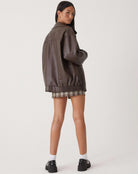 Women’s Oversized Bomber Jacket With Zip Front | Winter - Mason Luxor