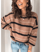Women’s Oversized Jumpers With Stripes | Winter - Mason Luxor