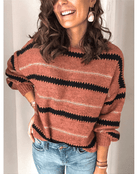 Women’s Oversized Jumpers With Stripes | Winter - Mason Luxor