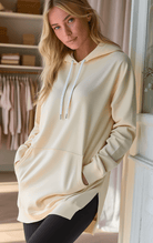 Women’s Oversized Longline Hoodies with Pocket | Casual - Mason Luxor