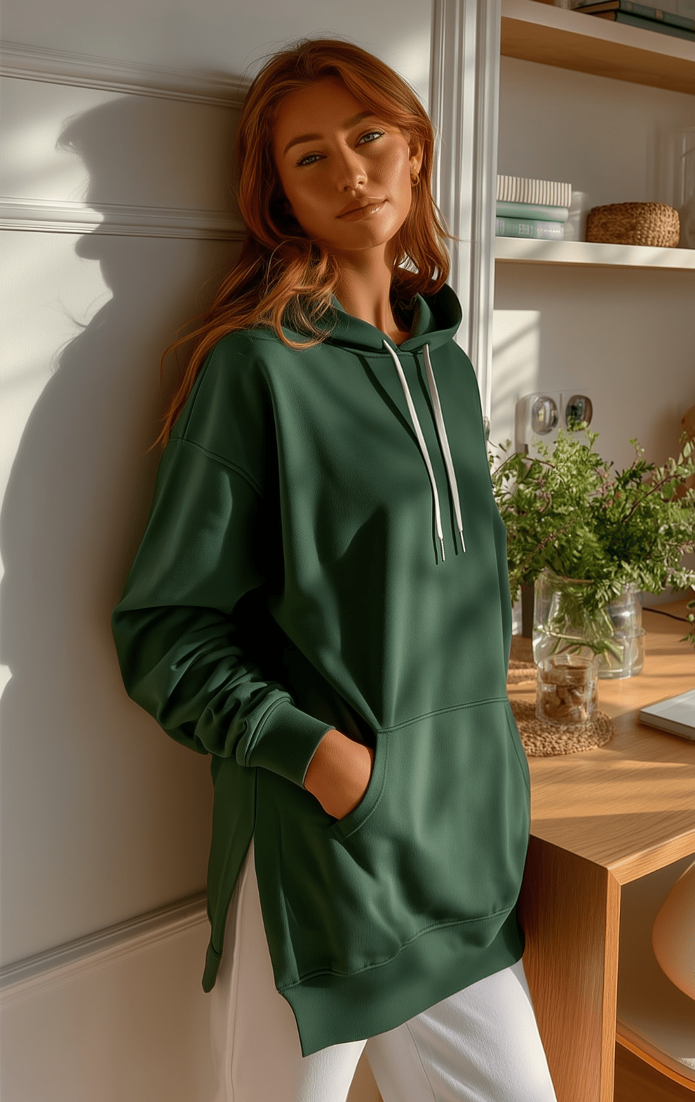 Women’s Oversized Longline Hoodies with Pocket | Casual - Mason Luxor