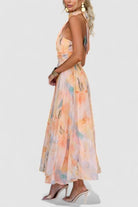 Women’s Peach Wedding Guest Dresses With Flowy Fit | Party - Mason Luxor