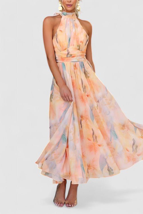 Women’s Peach Wedding Guest Dresses With Flowy Fit | Party - Mason Luxor