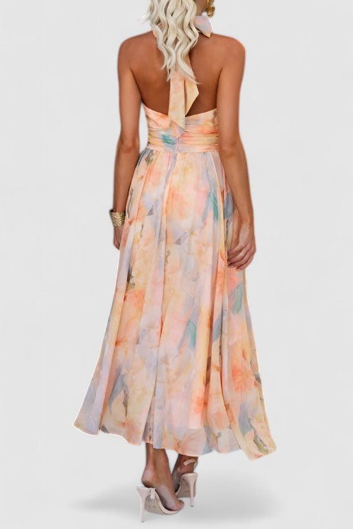 Women’s Peach Wedding Guest Dresses With Flowy Fit | Party - Mason Luxor