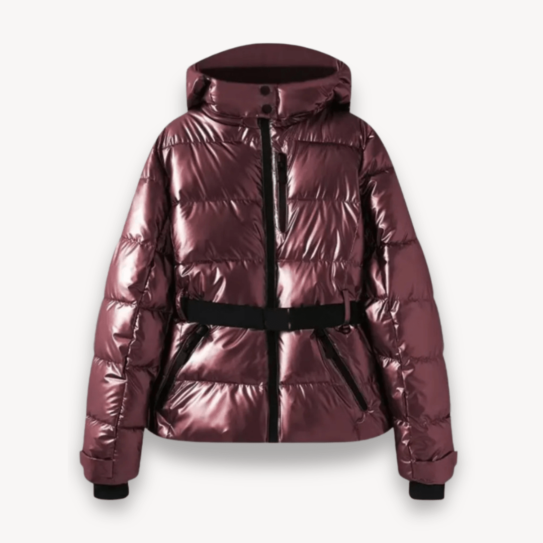 Women’s Puffer Jacket with Belt & Hood | Winter - Mason Luxor