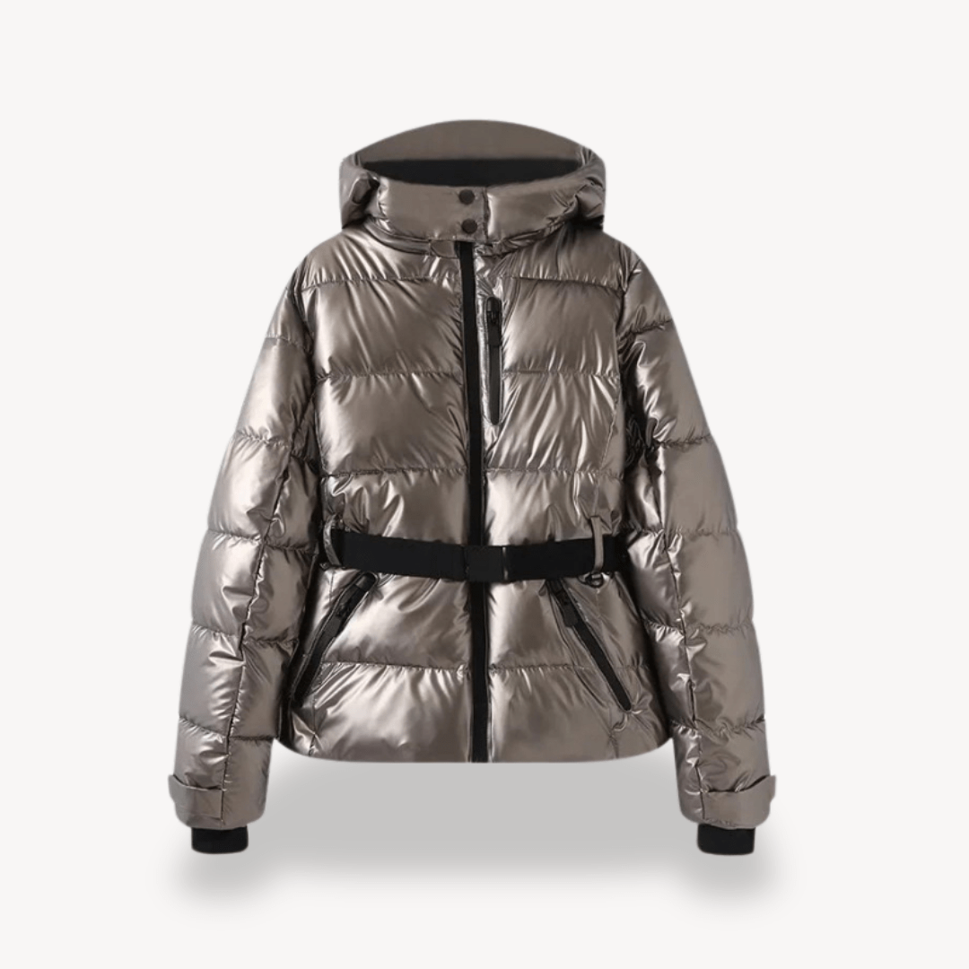 Women’s Puffer Jacket with Belt & Hood | Winter - Mason Luxor