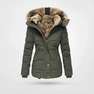 Women’s Puffer Jacket With Faux Fur Lining | Winter - Mason Luxor