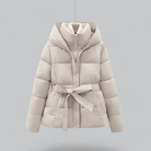 Women’s Puffer Jacket With Tie Belt | Winter - Mason Luxor
