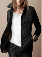 Women’s Quilted Jacket With Diamond Stitch | Short - Mason Luxor