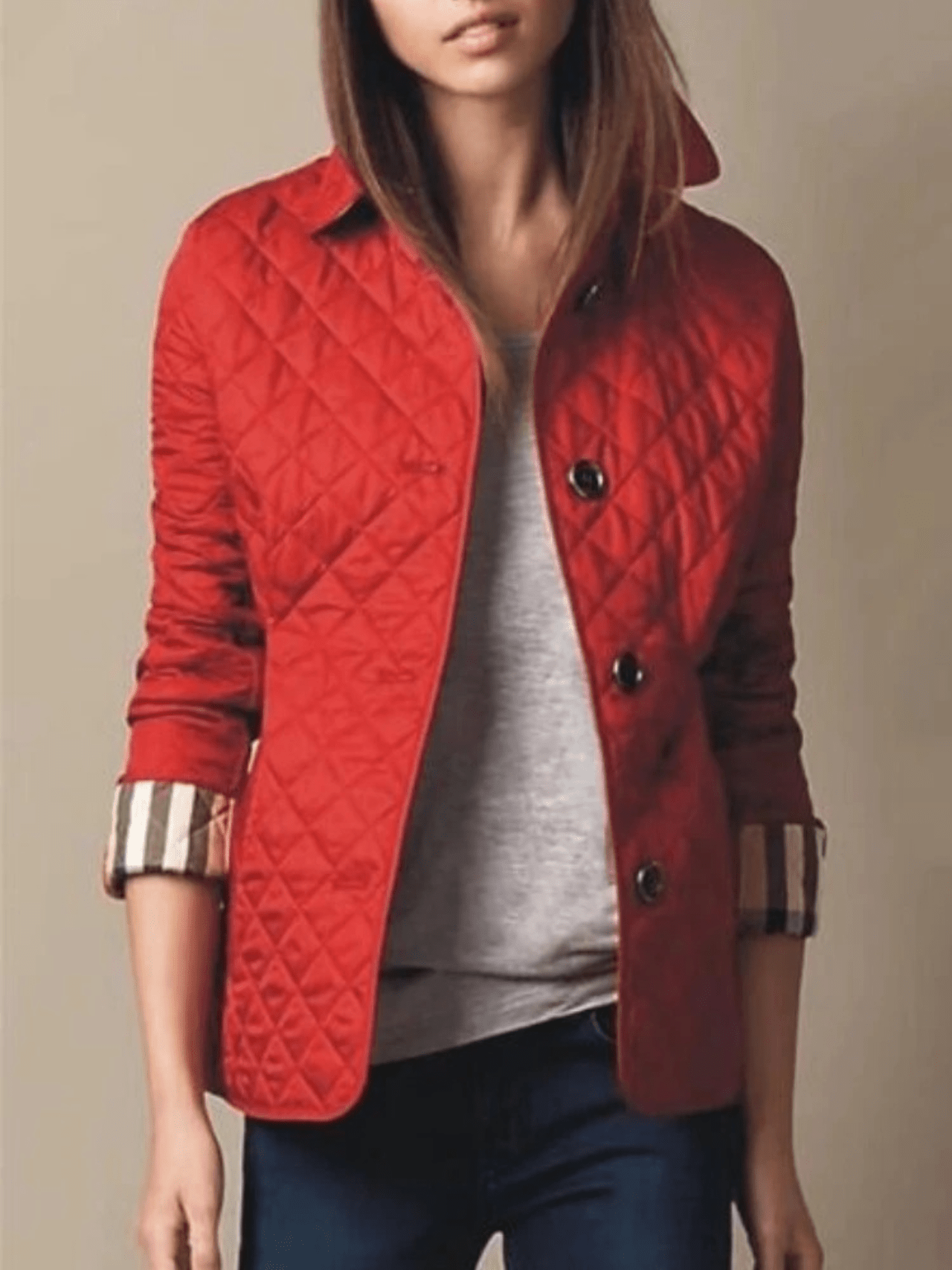 Women’s Quilted Jacket With Diamond Stitch | Short - Mason Luxor