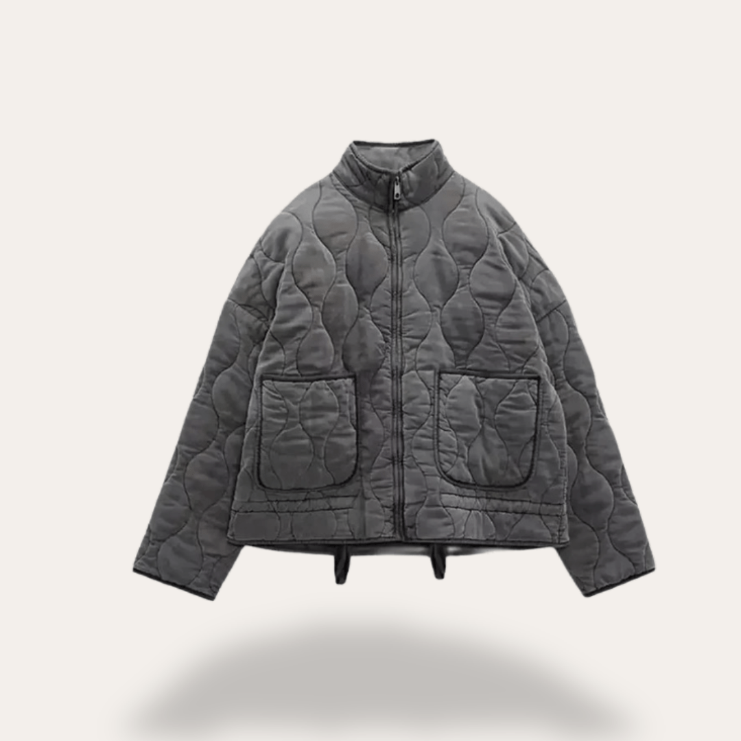 Women’s Quilted Jacket With Zip Front | Winter - Mason Luxor