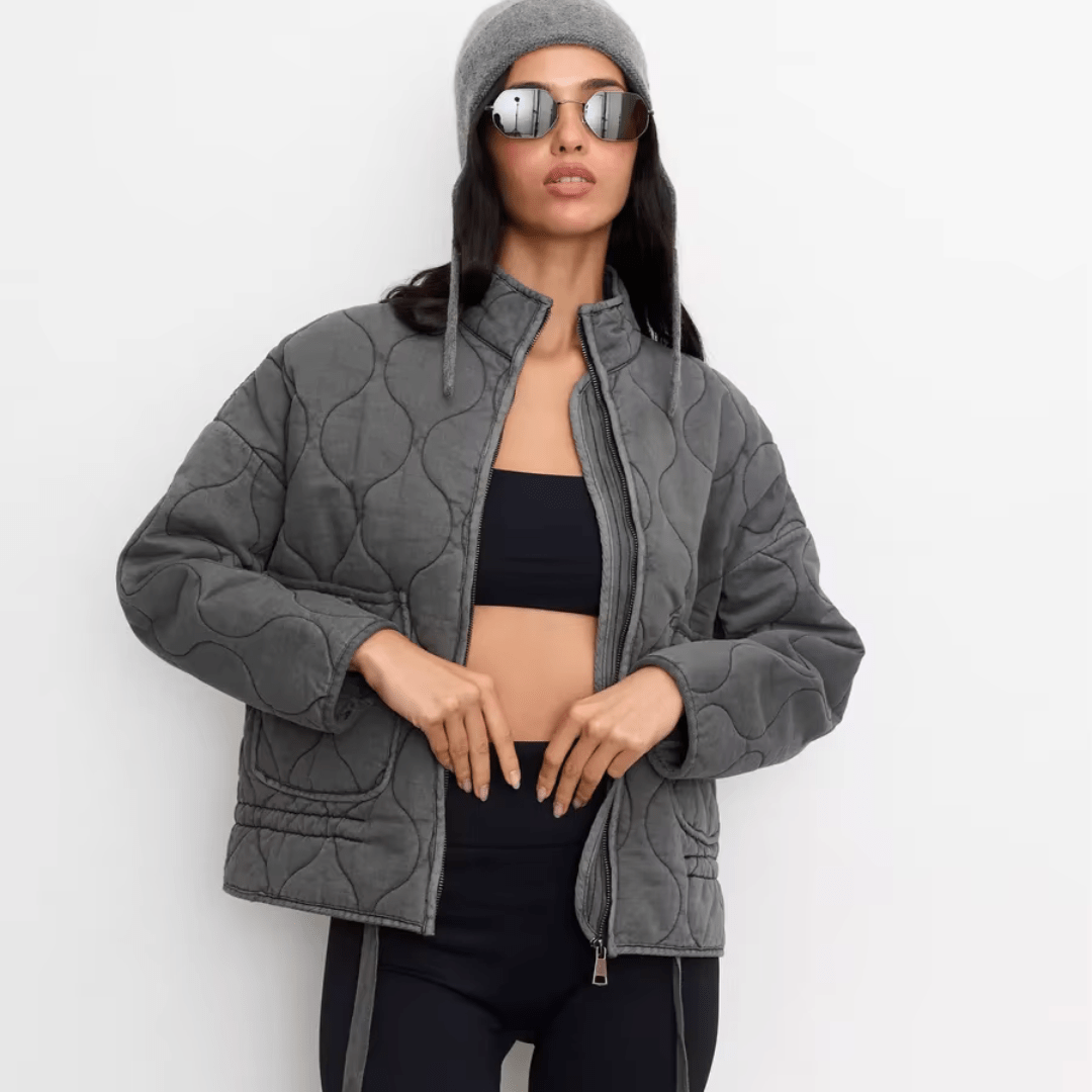 Women’s Quilted Jacket With Zip Front | Winter - Mason Luxor