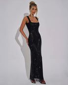 Women’s Scoop Back Sparkly Dress for Christmas Party | Evening - Mason Luxor