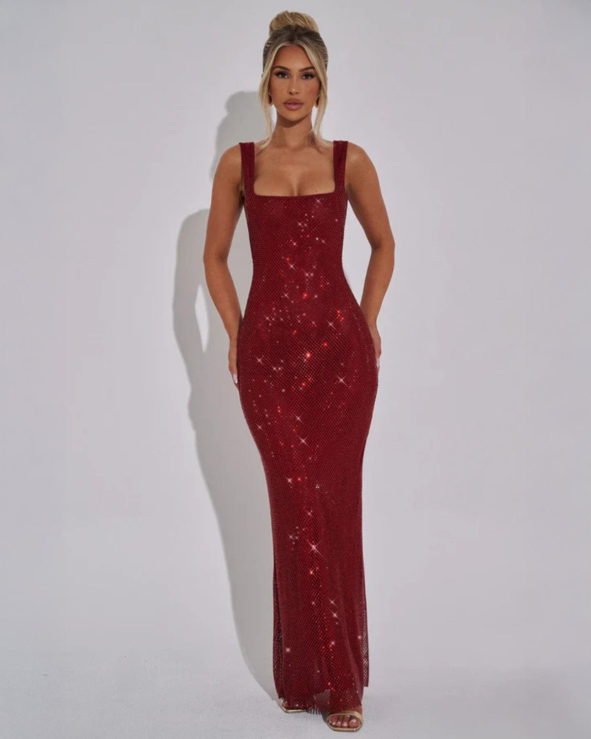 Women’s Scoop Back Sparkly Dress for Christmas Party | Evening - Mason Luxor
