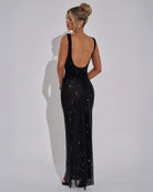 Women’s Scoop Back Sparkly Dress for Christmas Party | Evening - Mason Luxor