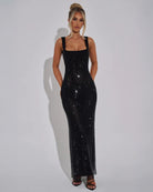 Women’s Scoop Back Sparkly Dress for Christmas Party | Evening - Mason Luxor