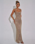 Women’s Scoop Back Sparkly Dress for Christmas Party | Evening - Mason Luxor
