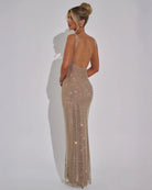 Women’s Scoop Back Sparkly Dress for Christmas Party | Evening - Mason Luxor