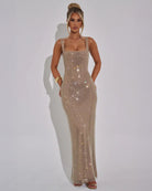Women’s Scoop Back Sparkly Dress for Christmas Party | Evening - Mason Luxor