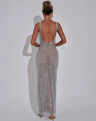 Women’s Scoop Back Sparkly Dress for Christmas Party | Evening - Mason Luxor