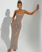 Women’s Scoop Back Sparkly Dress for Christmas Party | Evening - Mason Luxor