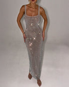 Women’s Scoop Back Sparkly Dress for Christmas Party | Evening - Mason Luxor