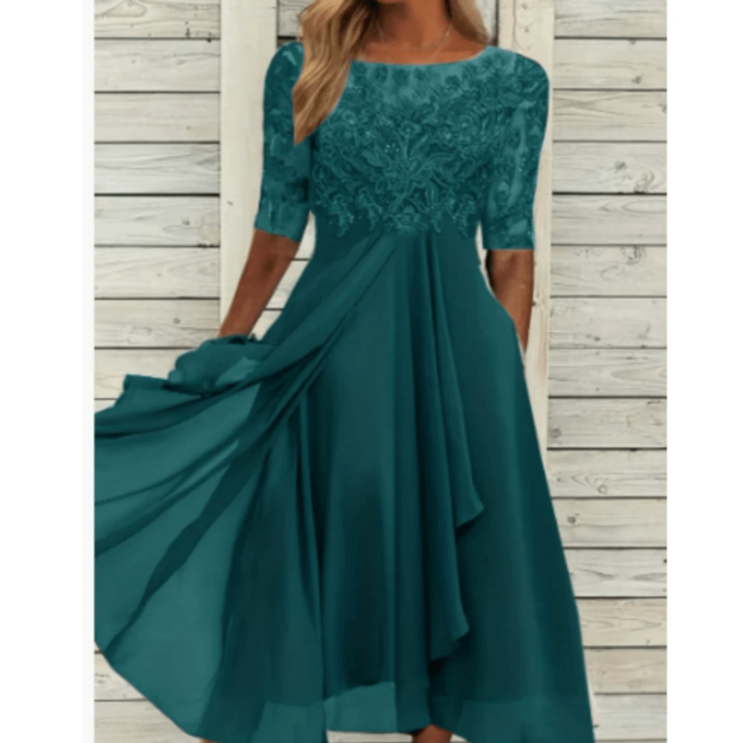 Women’s Sequin Dress With Layered Hem | Formal - Mason Luxor