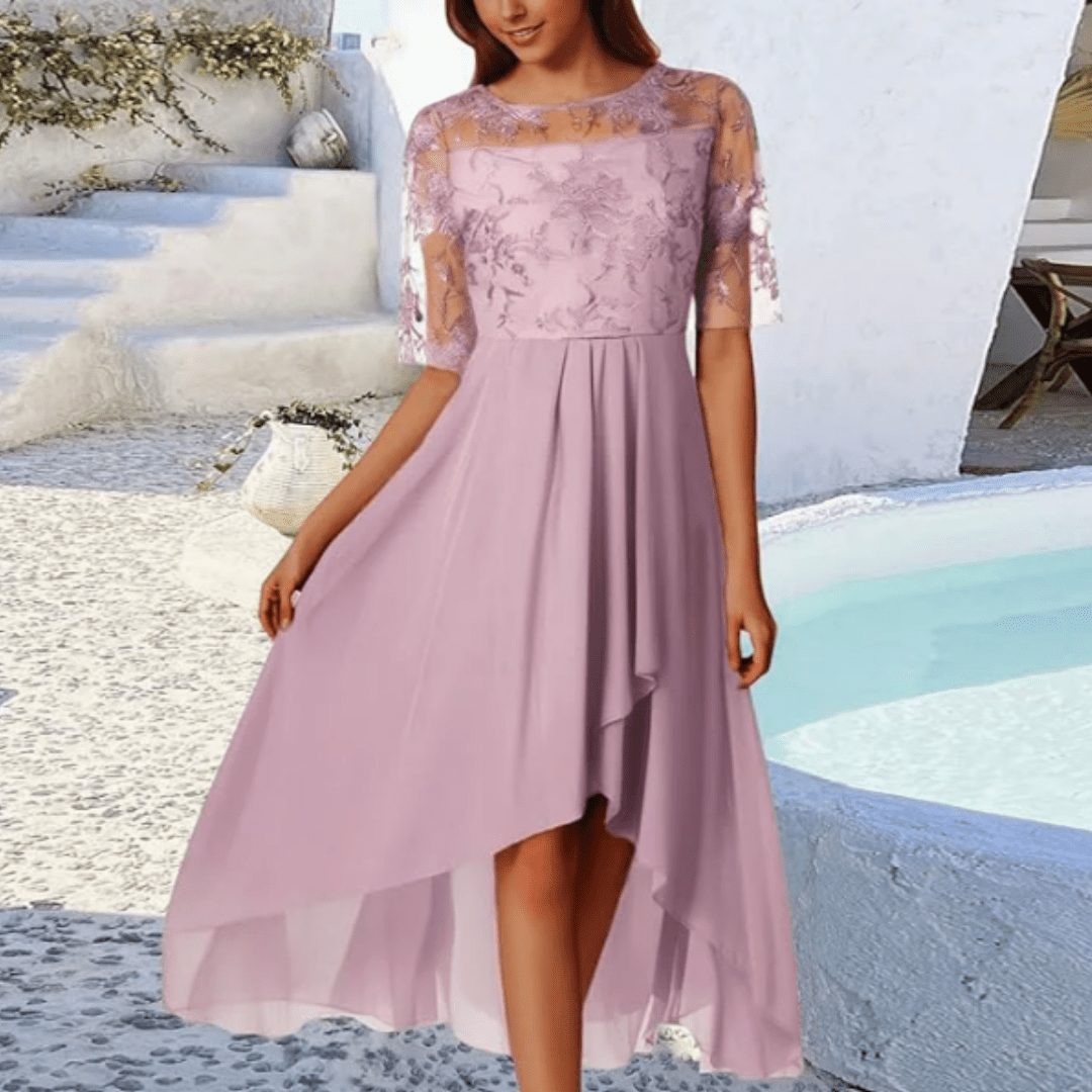 Women’s Sequin Dress With Layered Hem | Formal - Mason Luxor