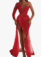 Women’s Sequin Dress With One Shoulder | Evening - Mason Luxor