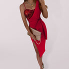 Women’s Sequin Dress With Side Slit | Party - Mason Luxor