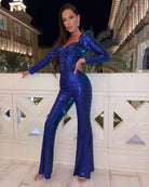 Women’s Sequin Jumpsuits With Belted Fit | Party Wear - Mason Luxor