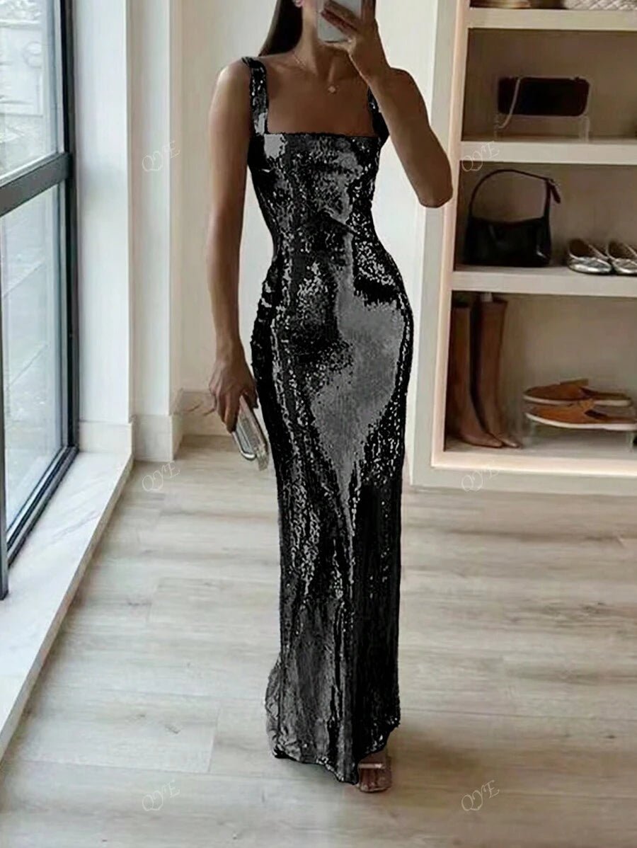 Women’s Sequin Maxi Dress for Christmas Party | Evening - Mason Luxor