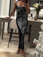 Women’s Sequin Maxi Dress for Christmas Party | Evening - Mason Luxor